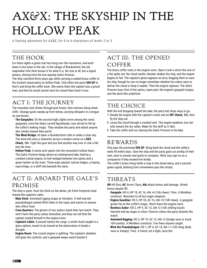The Skyship in the Hollow Peak cover